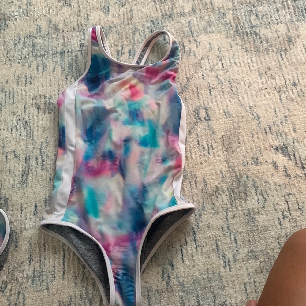 athleta girl reversible one piece bathing suit